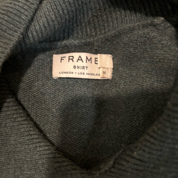 Frame Le Side Tie Crop Sweater, size medium.  Some light pilling (see pictures). - Picture 5 of 7